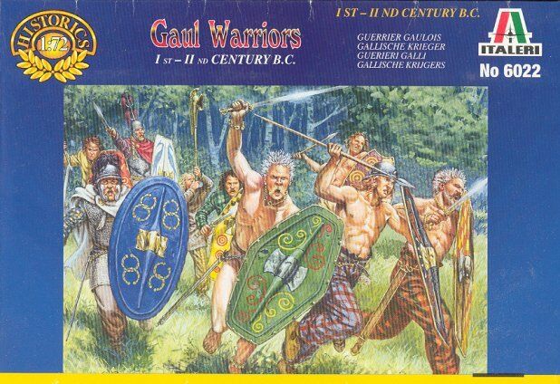 ITALERI 1/72 FIGURES GAUL WARRIORS 1ST-2ND CTY B.C. C