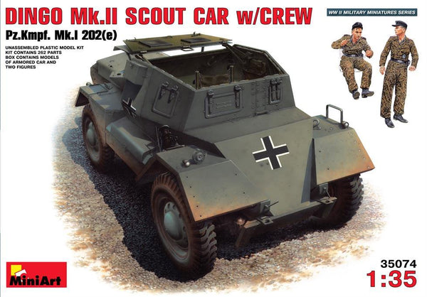Miniart 1:35 Dingo Mk II Pz.Kpfw.Mk 202(e) w/ Crew