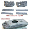 1/72 scale resin model 72SH14 Sandbag Fronts/logs For Sherman M4A1 V1 (Dragon Kits)