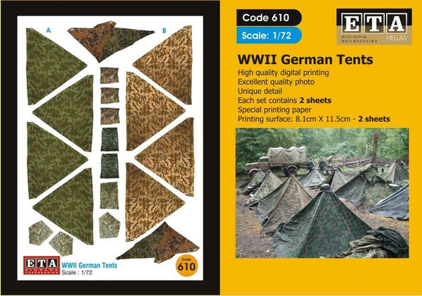WW II German Zeltbahn Suit scales 1/72