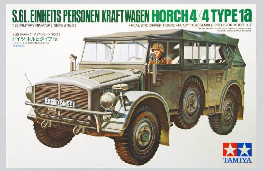 Tamiya 1/35 WW2 German Horch Type 1A Military Model Kit