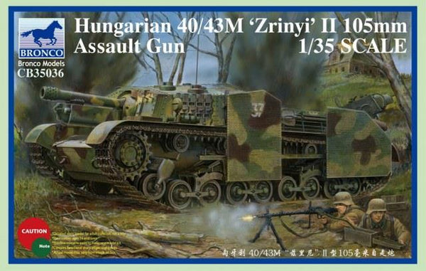 1/35 Scale Hungarian 40/43M 'Zrinyi'II 105mm Assault Gun