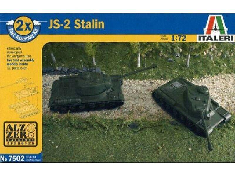 ITALERI 1/72 scale WW2 Russian JS-2 STALIN (FAST ASSEMBLY KITS) tank