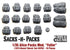 1/35 Scale resin kit US Alice Packs "Medium More Full" (1973-1995)