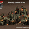 1/35 Scale Resin Figure kit WW2 German soldiers Briefing before attack