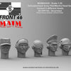 1:35 scale 3D printed model kit Schwabenland Army Pilot/Mecha Head Set (5pcs) / 1:35