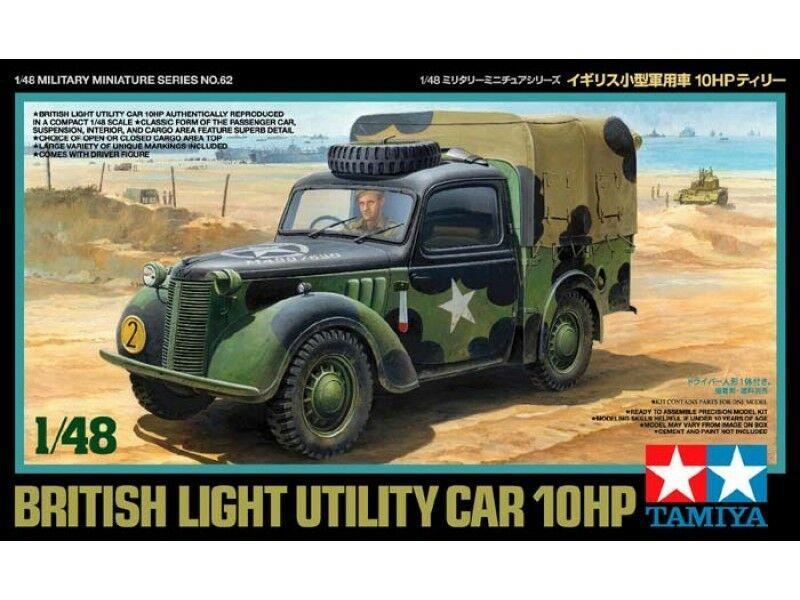 Tamiya 1/48 scale WW2 British Small Staff Car 10HP Austin Tilly model kit
