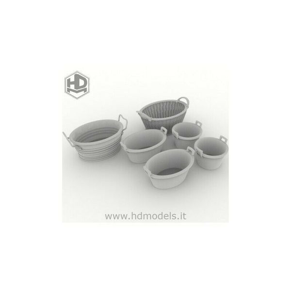 HD Models 1/35 scale 3D printed Mixed tubs