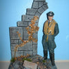 Ruined wall and base vignette/diorama 1/16 Scale (120mm size figure)