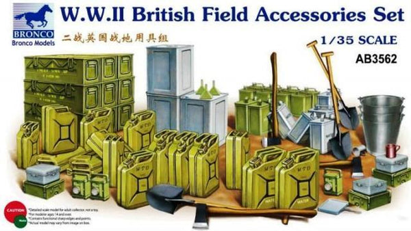 1/35 Scale WWII British Field Accessories Set