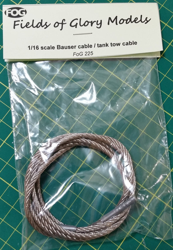 FoG Models 1/16 scale Bauser cable / tank tow cable 1 meter length