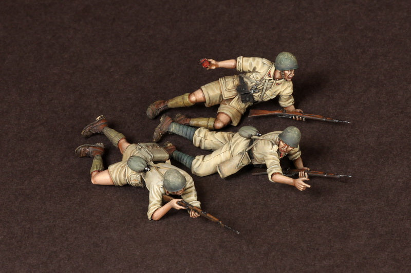 SOGA 1/35 WW2 Italian Guastatori in North Africa. 3 Figure set #1