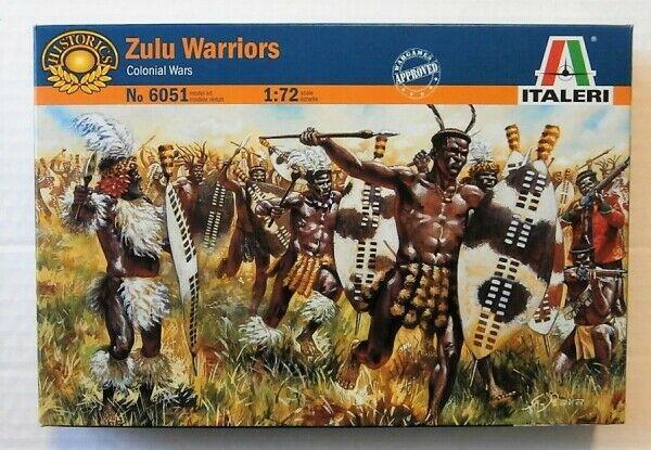 ITALERI 1/72 FIGURES ZULU WAR-ZULU WARRIORS
