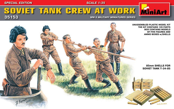 Miniart 1:35 Soviet Tank Crew at Work (Special Edition)