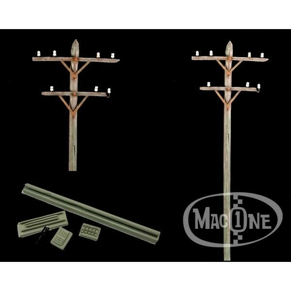 MacOne 1/35 scale resin model kit Electrical pole