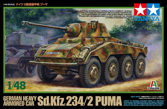musicus uitgebreid Republiek Tamiya 1/48 German Heavy Armored Car Sd.Kfz. 234/2 Puma | Fields of Glory  Models