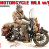Miniart 1:35 U.S. Motorcycle WLA With Rider