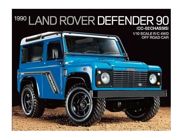 Tamiya 1/10 R/C 1990 Land Rover Defender 90 (CC-02)