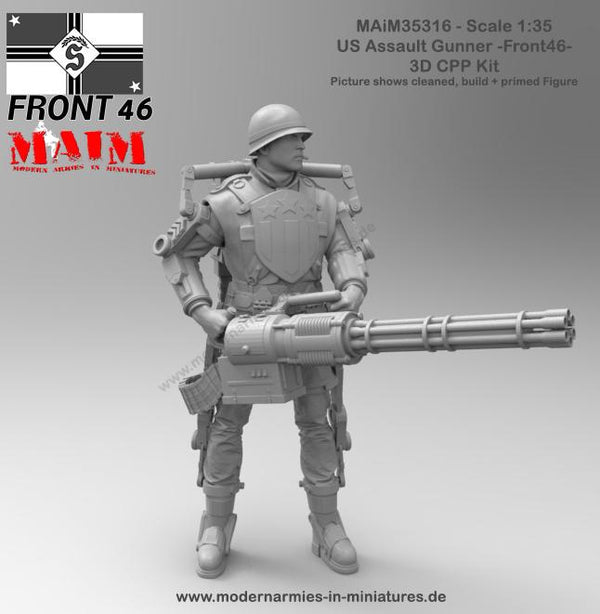 1/35 Scale resin model kit US Assault Gunner Front46 1:35