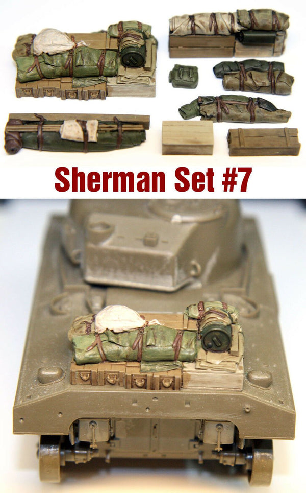 1/35 Scale Resin kit Sherman Tank Engine Deck and Stowage Sets #7