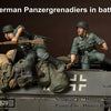 1/35 scale resin model kit WW2 German Panzergrenadiers in battle. 2 Figs