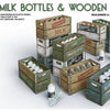 1/35 Miniart Milk bottle and wooden crates