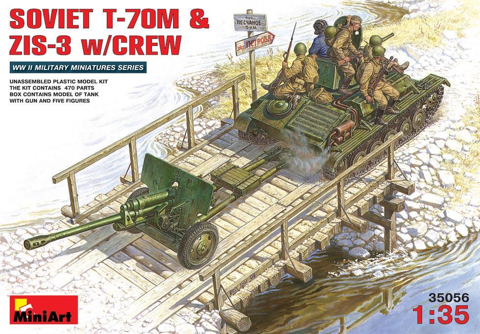 Miniart 1:35 Soviet T-70 & ZiS-3 with crew