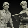 1/35 Scale resin model kit WW2 British RAC officers North Africa set