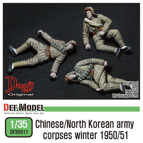 1/35 Scale resin model kit Chinese / North korean army corpses (3pc)