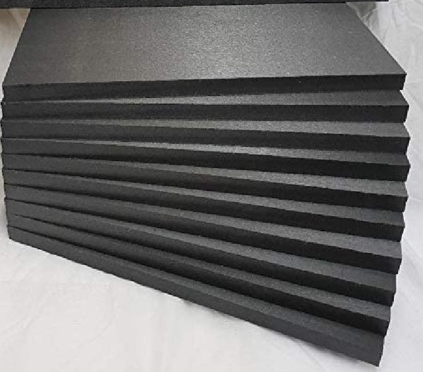 Construction foam - 1 Sheet of 20mm thick black Styrofoam high density 150x180mm