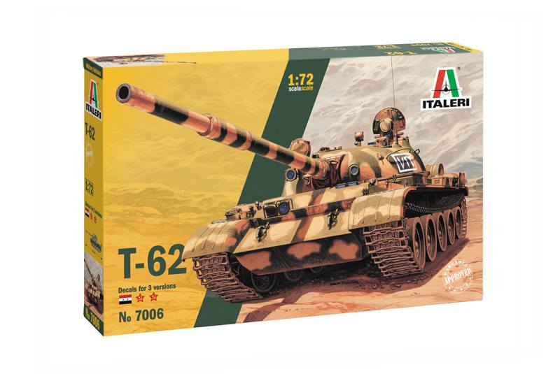 Italeri 1/72 T-62 RUSSIAN TANK model kit