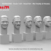 1:24 Scale Character Head Set -War Daddy - (5 Heads) / 1:24