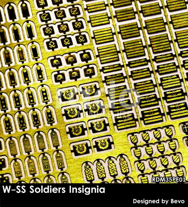 RADO WW2 W-SS Insignia set 1/35 Scale photo etched upgrade kit