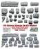 1/35 Scale resin kit Series 2 (Modern Universal) Tents & Tarps #26 (25 Pieces)