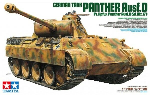 Tamiya 1/35 scale WW2 German Panther D Ausf D tank model kit