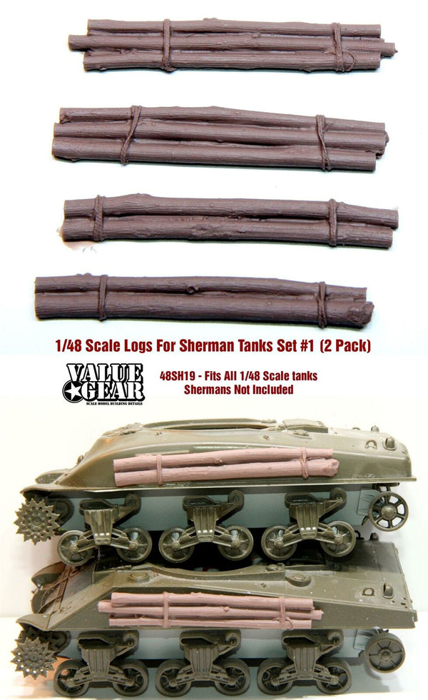 1/48 scale resin model 48SH19 Sandbag Fronts For M4EP Version 1 - For All 1/48 Tanks