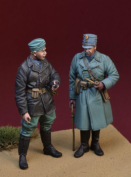 1/35 Scale Resin model kit WWII Dutch Officers, Holland 1940
