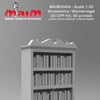 Bookshelf / Bücherregal #2 / 1/35 Scale 3D Printed model