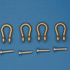 1/35 Shackles with Wired Pin 4pcs (H:8.6, D: 6, r: 1.2) Used in Different Military Vehicle