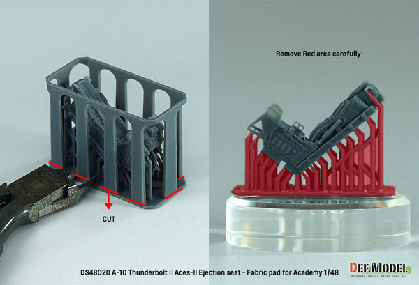 DEF Models 1/48 A-10 Thunderbolt II Ace-II Ejection seat (Fabric pad) - (for Academy 1/48) Jan.2023