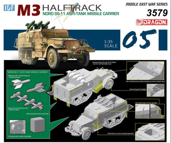 Dragon 1/35 scale IDF M3 HALFTRACK NORD SS.11 ANTI TANK MISSILE CARRIER