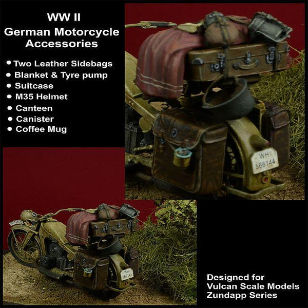 1/35 scale resin model kit WII German Motorcycle Accessories