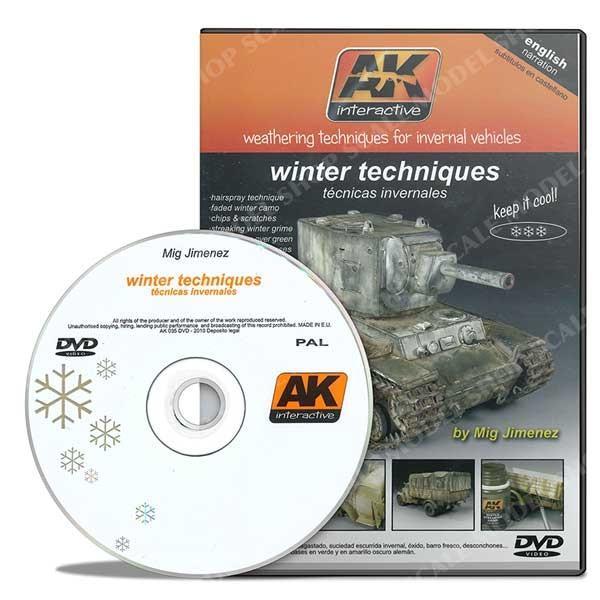 AK INTERACTIVE DVD - WEATHERING TECHNIQUES FOR WINTER VEHICLES