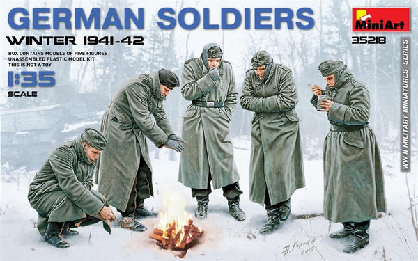 1/35 Scale resin model kit German soldiers, Winter 1941-42