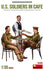 Miniart 1/35 WW2 US Soldiers in Cafe diorama model kit