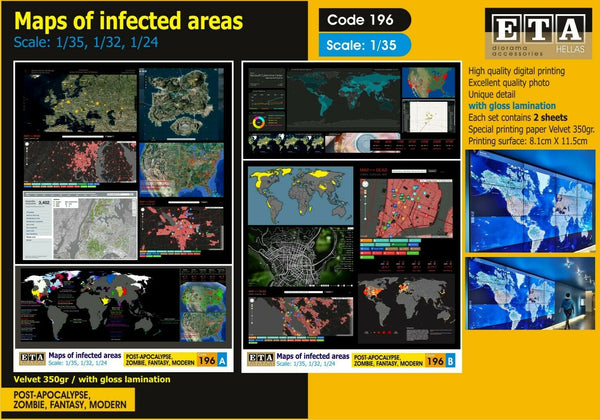 1/35 scale Maps of infected areas