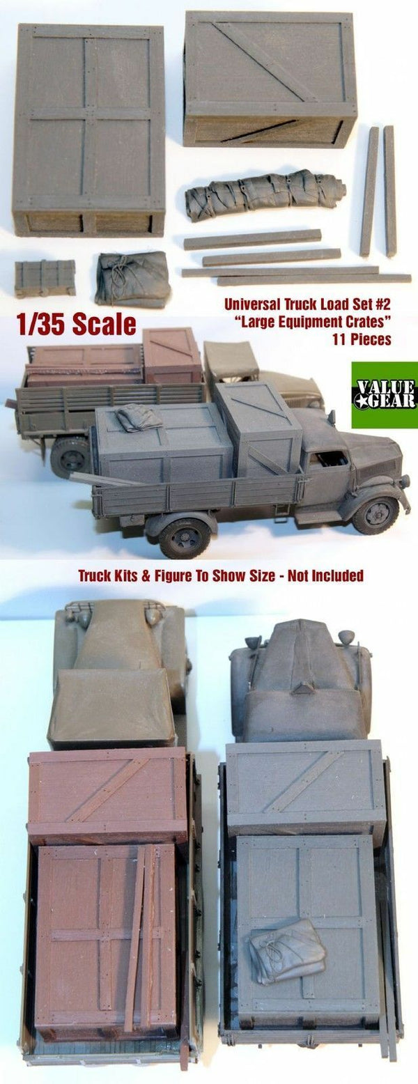 1/35 Scale resin kit Universal / Generic Truckload (Large Equipment Crates) #2