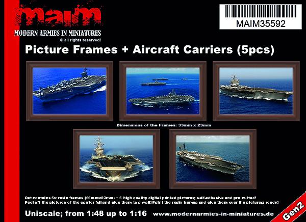 MAIM Picture Frames + Aircraft Carrier (5pcs) / Uniscale