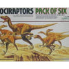 TAMIYA DINOSAURS Pack of 6 VELOCIRAPTORS 1/35 scale