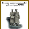 ARDENNES MINIATURE 1/35 WW2 German panzer comm. and crewman WW2 #2